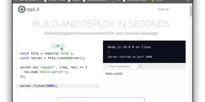 Mockup from repl.it